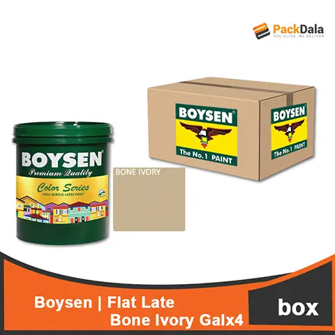 Picture of Boysen Flat Latex Bone Ivory Galx4 BOX