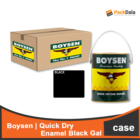 Picture of Boysen Quick Dry Enamel Black Gal 4x1 CASE