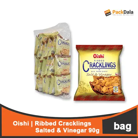 Picture of Oishi Ribbed Crackling Salt n Vinegar 30x90g