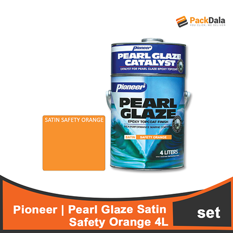 Picture of Pearl Glaze Satin Safety Orange 4setx4L  SET