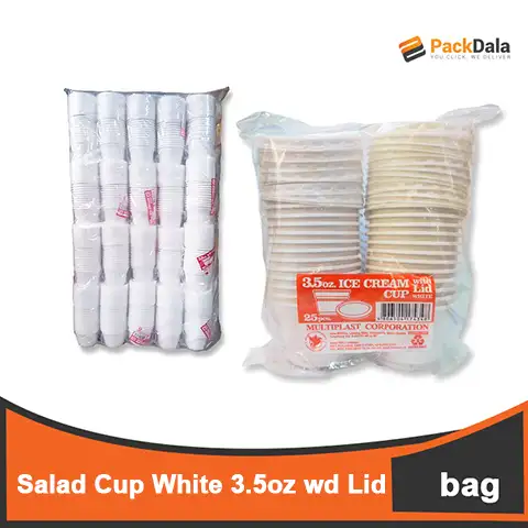 Picture of Salad Cup 3 5 oz wLid 25pcsx20pckprbag nrp BAG