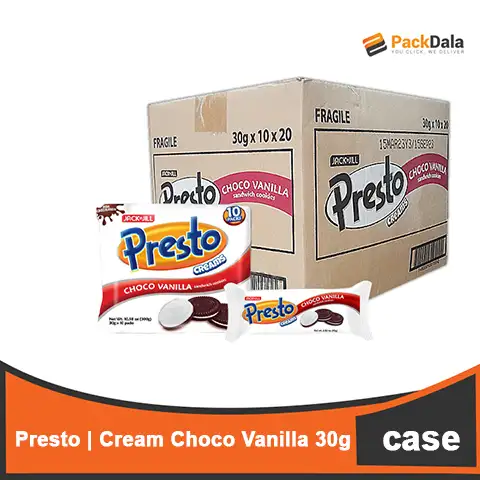 Picture of Presto Creams Vanilla 10sx20x30g CASE