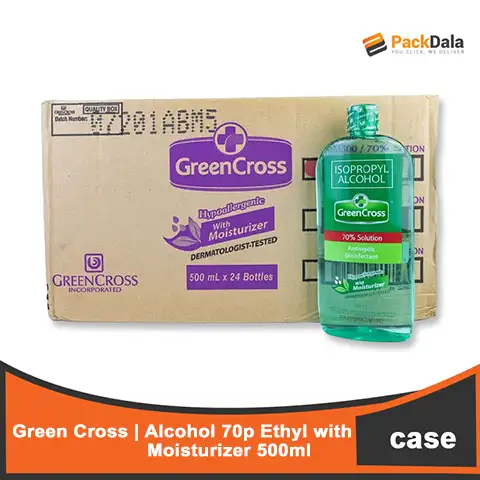 Picture of Green Cross Alc 70p Ethyl 500mlx24 with moist  CASE