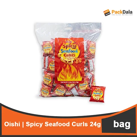 Picture of Oishi Spicy Seafood Curls 100x24g  rp  BAG