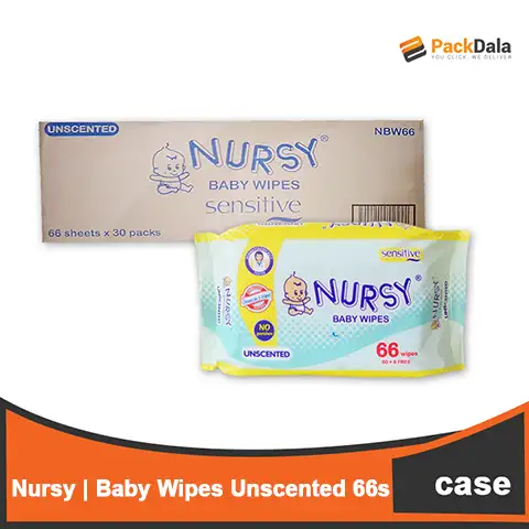 Picture of Nursy BB Wipes Unscented 30x66s CASE