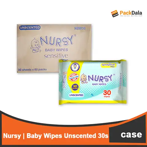 Picture of Nursy BB Wipes Unscented 60x30s CASE