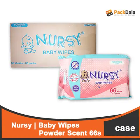 Picture of Nursy BB Wipes Pwdr Scent 30x66s CASE