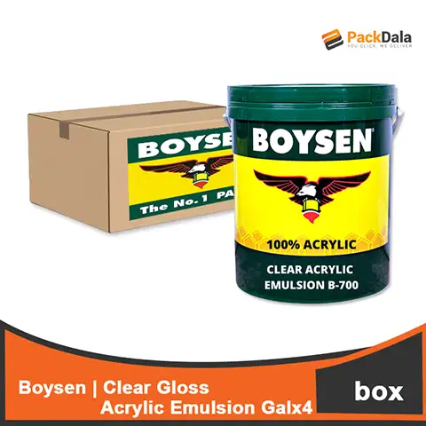 Picture of Boysen Clear Gloss Acrylic Emulsion Gal x 4 BOX