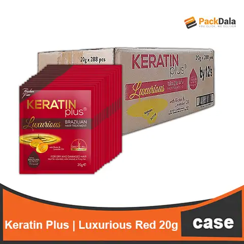 Picture of Keratin Plus Luxurious Red 24x12x20g nrp CASE