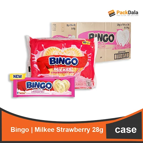 Picture of Bingo Milkee Strawberry 28gx30x10s rp CASE