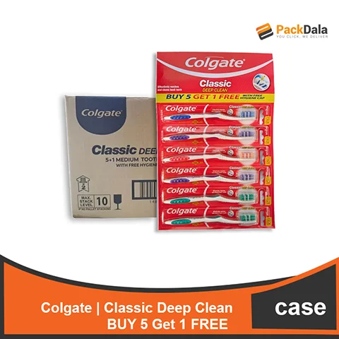 Picture of Colgate Classic Deep Clean 144x5plus1 TB CASE