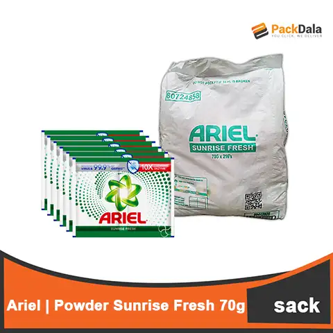 Picture of Ariel Powder Sunrise Fresh 70g 66gx6pcx36tie per CASE