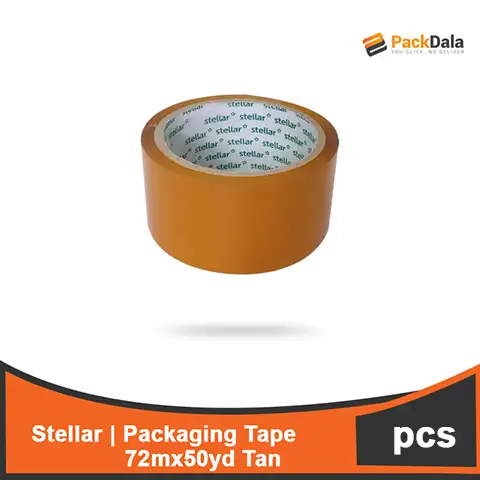 Picture of Packaging Tape Stellar 72mm x50yd 3in Tan 96rolls pr cs nrp PCS