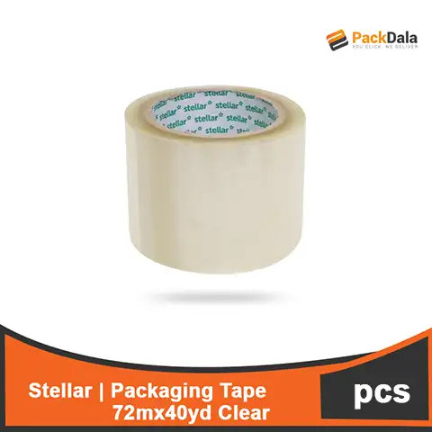 Picture of Packaging Tape Stellar 72mm x40yd 3in Clear 112rolls pr cs nrp PCS