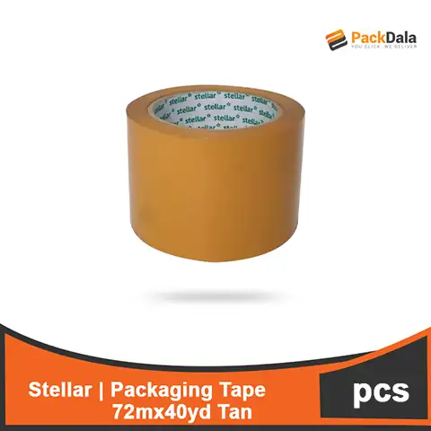 Picture of Packaging Tape Stellar 72mm x40yd 3in Tan 112rolls pr cs nrp PCS