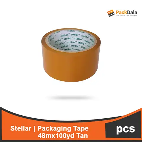 Picture of Packaging Tape Stellar 48mm x100yd Tan 120rolls pr cs nrp PCS