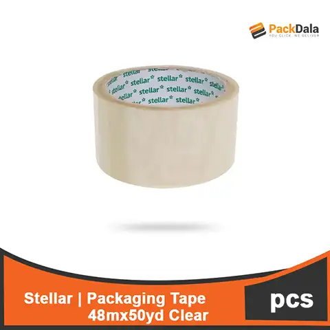 Picture of Packaging Tape Stellar 48mm x50yd Clear 144rolls pr cs nrp PCS