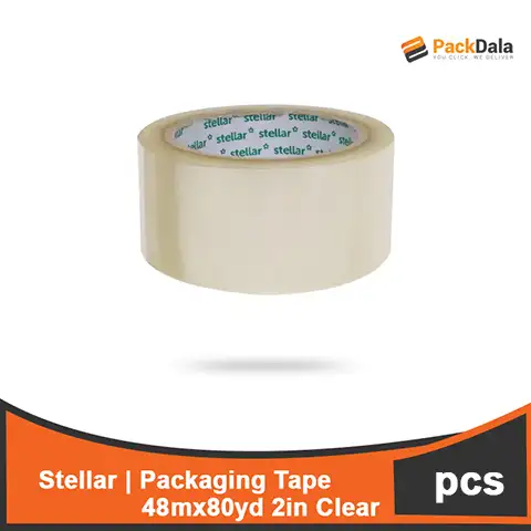 Picture of Packaging Tape Stellar 48mm x 80yd 2in Clear rolls 138 pr cs nrp PCS