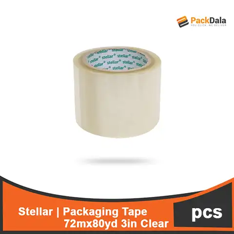 Picture of Packaging Tape Stellar 72mm x 80yd 3in Clear rolls 92 pr cs nrp PCS