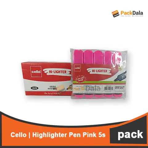 Picture of Highlighter Pen Cello Pink 1s