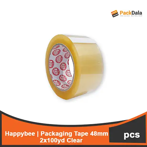 Picture of Packaging Tape 48mm 2x100 yd Clear Happybee 43mic 120rolls pr cs nrp PCS