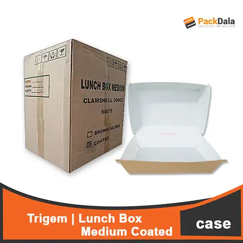 Picture of Paper Lunchbox Med Coated 25pcperpckx24pckpercs nrp CASE