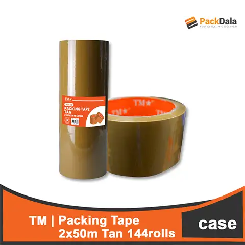 Picture of Packing Tape 2x50m Tan 144rollspercase PTT50 CASE