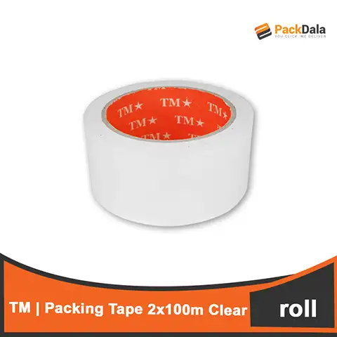Picture of TM Packing Tape 2x100m Clear PTC100 120rollspercs PCS