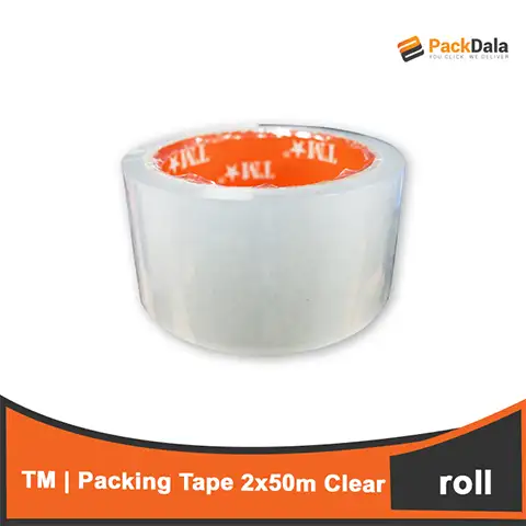 Picture of TM Packing Tape 2x50m Clear 144rollspercase PTC50 PCS