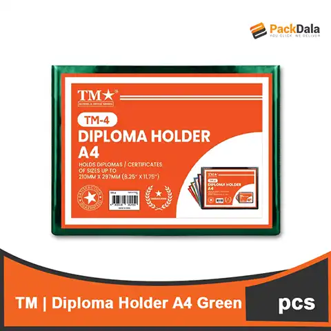 Picture of Diploma Holder A4 Green 10s x 5 rms percs nrp PCS