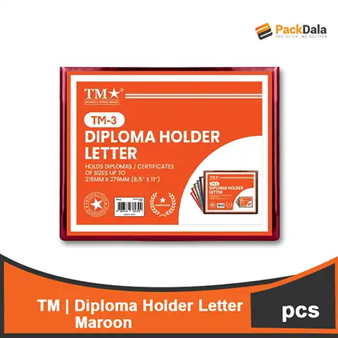 Picture of Diploma Holder Letter Maroon 10s x 5 rms percs nrp PCS