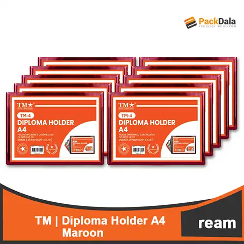 Picture of Diploma Holder A4 Maroon 10s x 5 rms percs nrp REAM