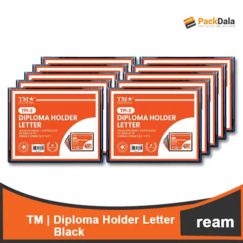 Picture of Diploma Holder Letter Black 10s x 5 rms percs nrp REAM