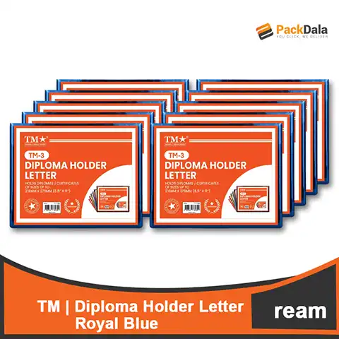 Picture of Diploma Holder Letter Royal Blue 10s x 5 rms percs nrp REAM