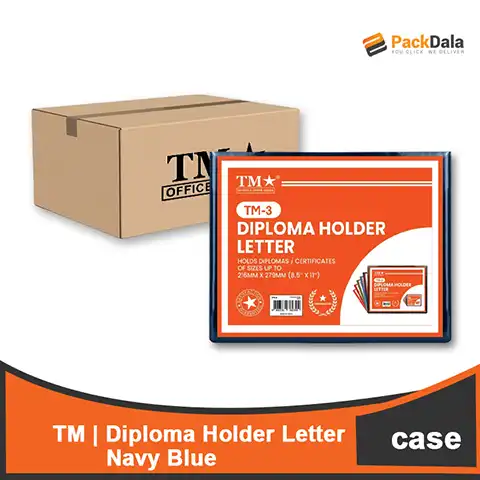 Picture of Diploma Holder Letter Navy Blue 10s x 5 rms percs nrp CASE