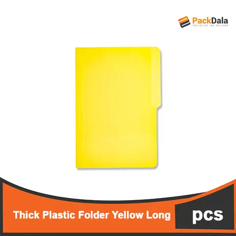 Picture of Thick Plas Folder L Yellow 360pcspercs nrp PCS TM287