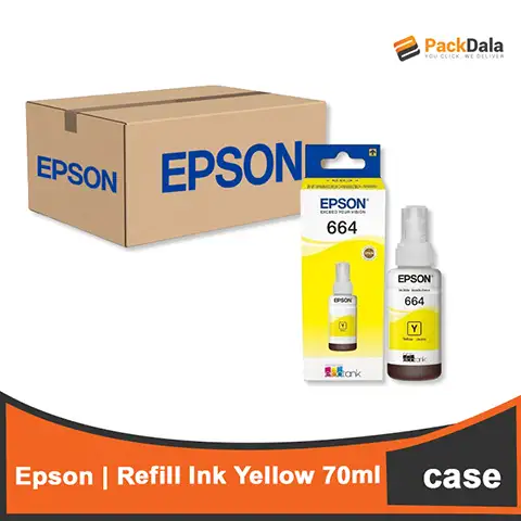 Picture of Epson Refill Ink Yellow 60pcsprcs 664 nrp CASE