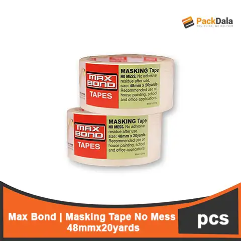 Picture of MAX BOND Masking Tape No Mess 0 15x48mmx20yardsx24pcs rp pcs