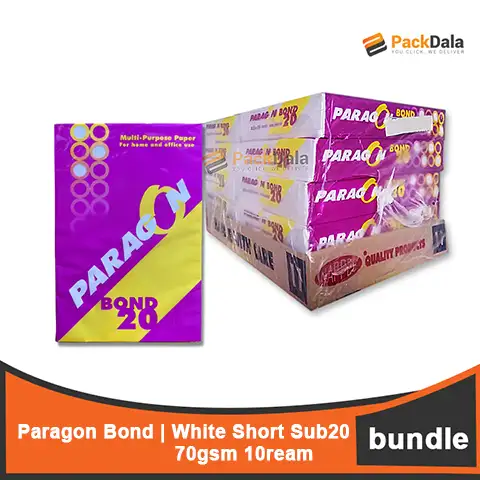Picture of Paragon Bond White Short sub20 70gsm 500sht x 10rmpercs nrp BDL