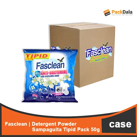 Picture of FasClean Det Powder Sampaguita Tipid pack 50gx20x6  CASE