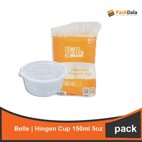 Picture of Belle Hinged Cup 150ml 5oz or Salad Cup 50pcs x 20packs PACK