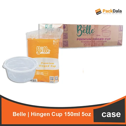 Picture of Belle Hinged Cup 150ml 5oz or Salad Cup 50pcs x 20packs CASE