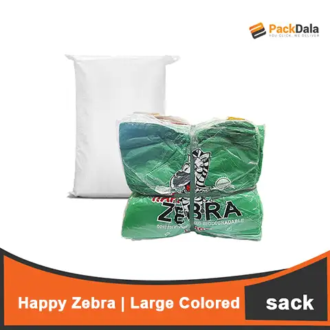 Picture of Large Zebra Colored 10pckx15ream nrp SACK