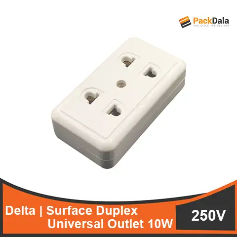 Picture of Delta Surface Duplex Universal Outlet SODU2