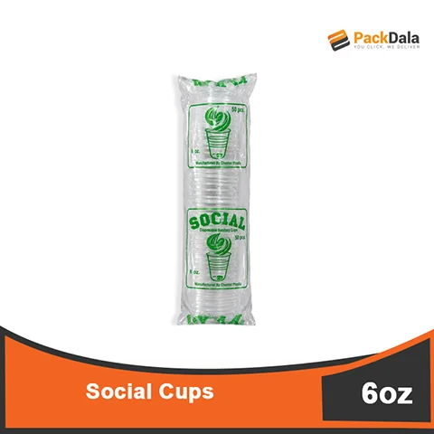 Picture of Social Cups 6oz 20pckx5bagsperbdl nrp PACK