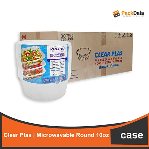 Picture of Clear Plas Microwavable Rnd 10 MM10oz 10s x 30pack CASE