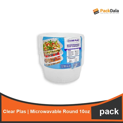 Picture of Clear Plas Microwavable Rnd 10 MM10oz 10s x 30pack PACK