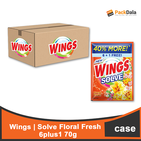 Picture of Wings Solve Floral Fresh 25 6plus1 70g CASE
