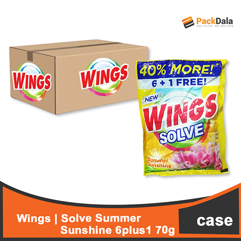 Picture of Wings Solve Summer Sunshine 25 6plus1 70g CASE