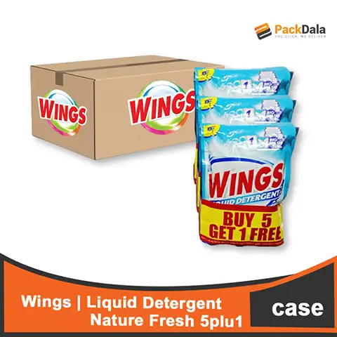 Picture of Wings Liquid Detergent Nature Fresh 18x5 plus 1 40ml CASE
